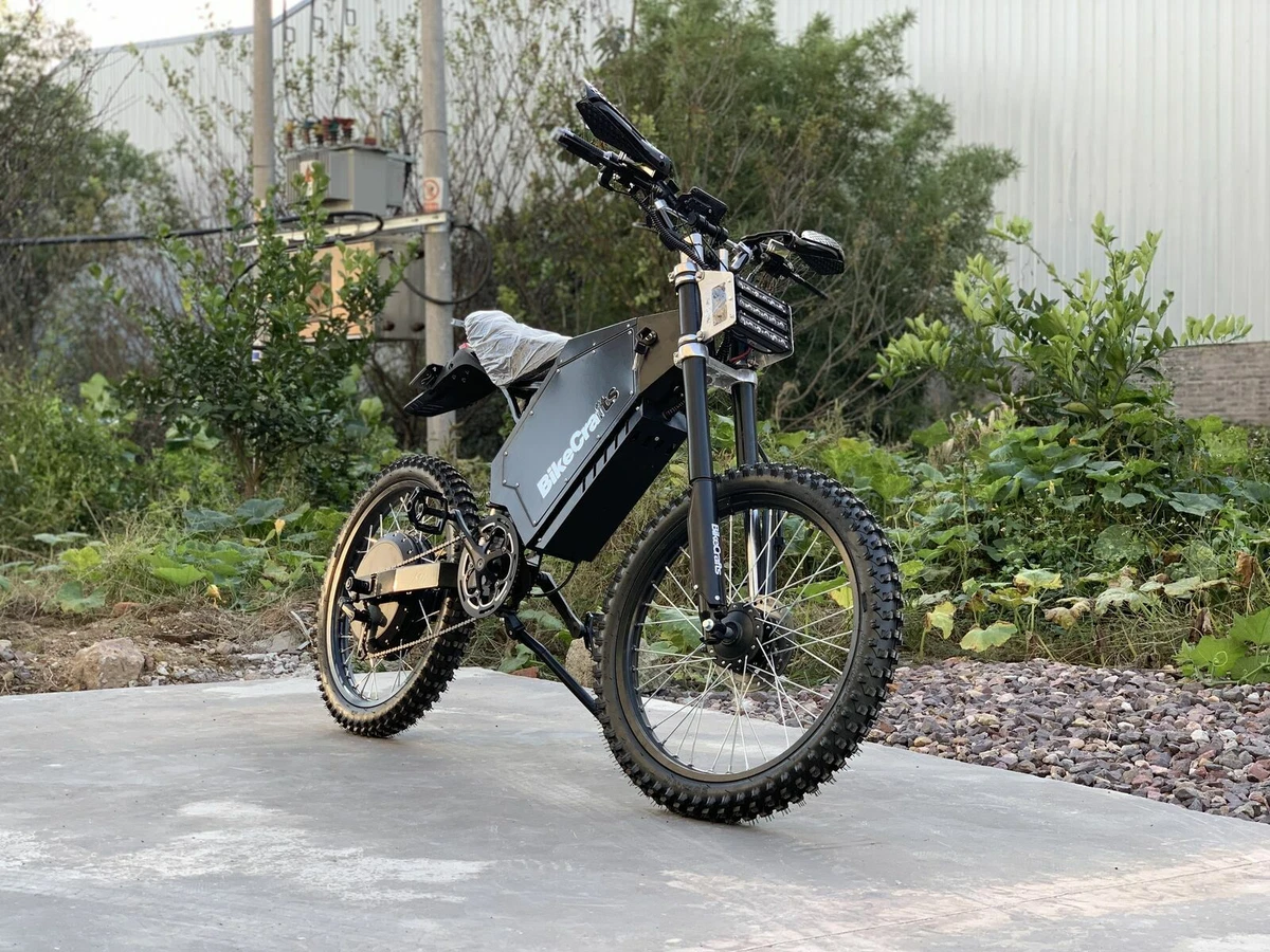 8000w 72v Adult Electric Off Road Dirt Bike Bomber Mountain Ebike Fast 60  MPH+