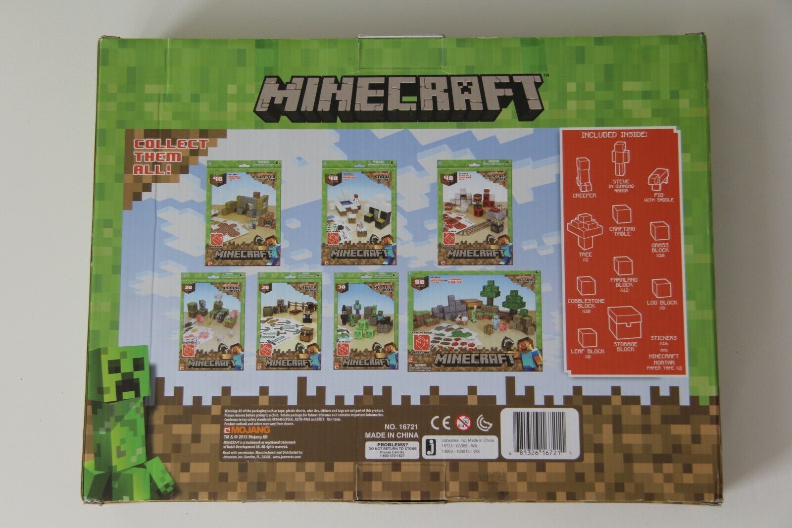 Minecraft Papercraft Deluxe Set - Multikids - Novo Mundo