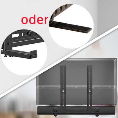 Soundbar Halterung schwarz Halterung für Soundbar am TV universal aus Metall 