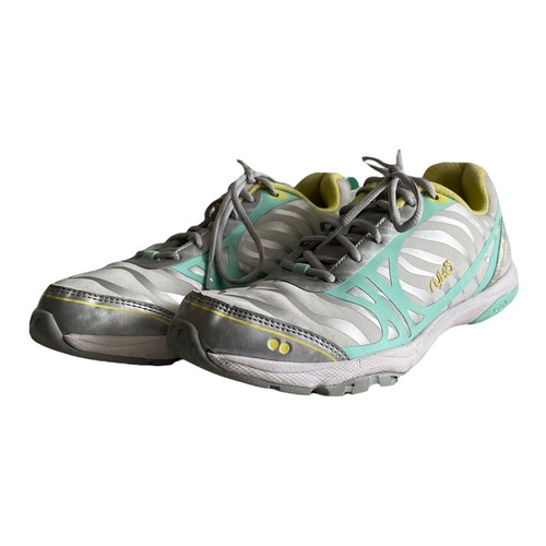 ryka pro fit 2 womens sz 8 M Running Walking Training Silver/mint/ Yellow Shoes