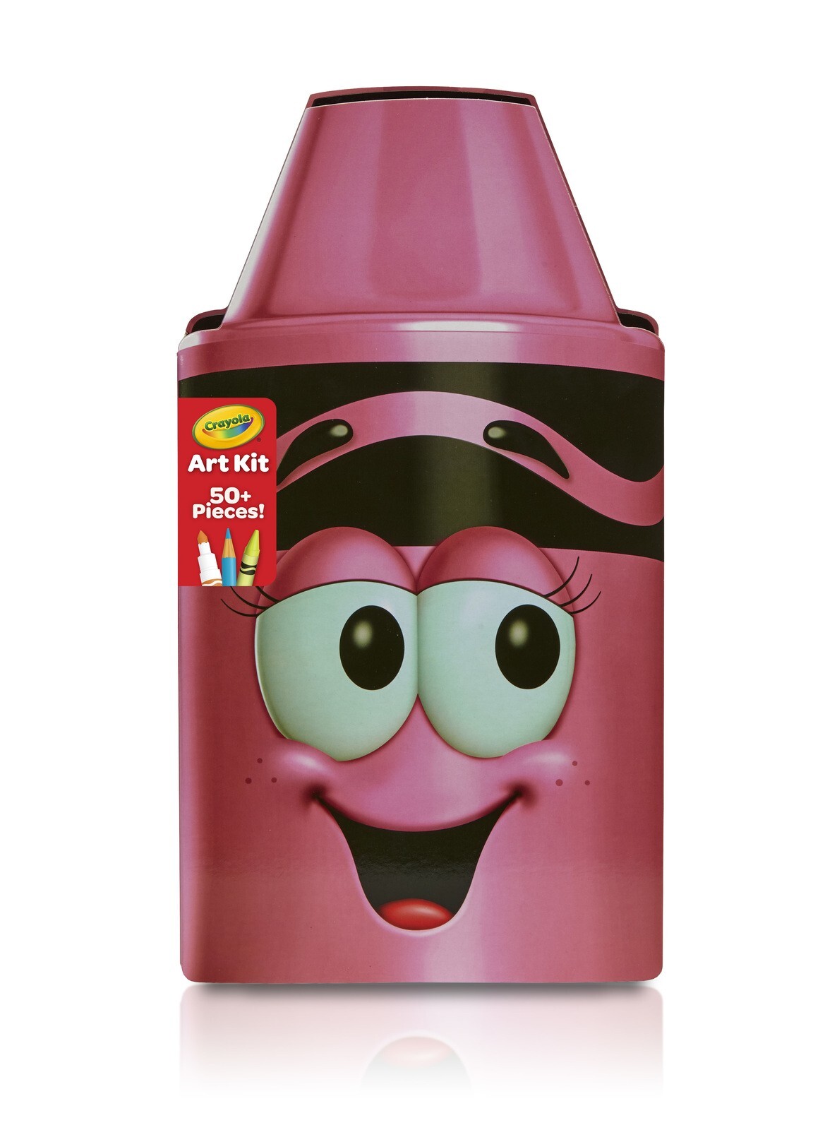 Crayola Tip Art Case - Tickle Me Pink 50 Pc Art Collection, Crayon Marker Pencil