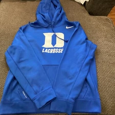 Duke University Lacrosse Nike Hoodie Womens M Good Condition 