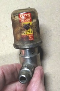 Vintage GITS Bros Constant level Oiler oil Glass Fill Through bottle nozzle