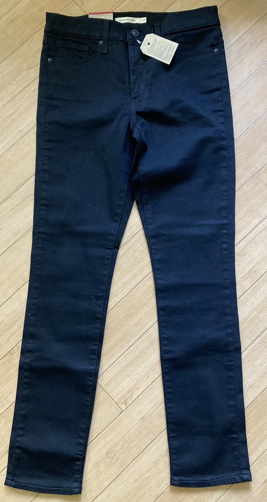 Women's Levi's 311 Skinny Jeans Size 27W 28L Black Shaping