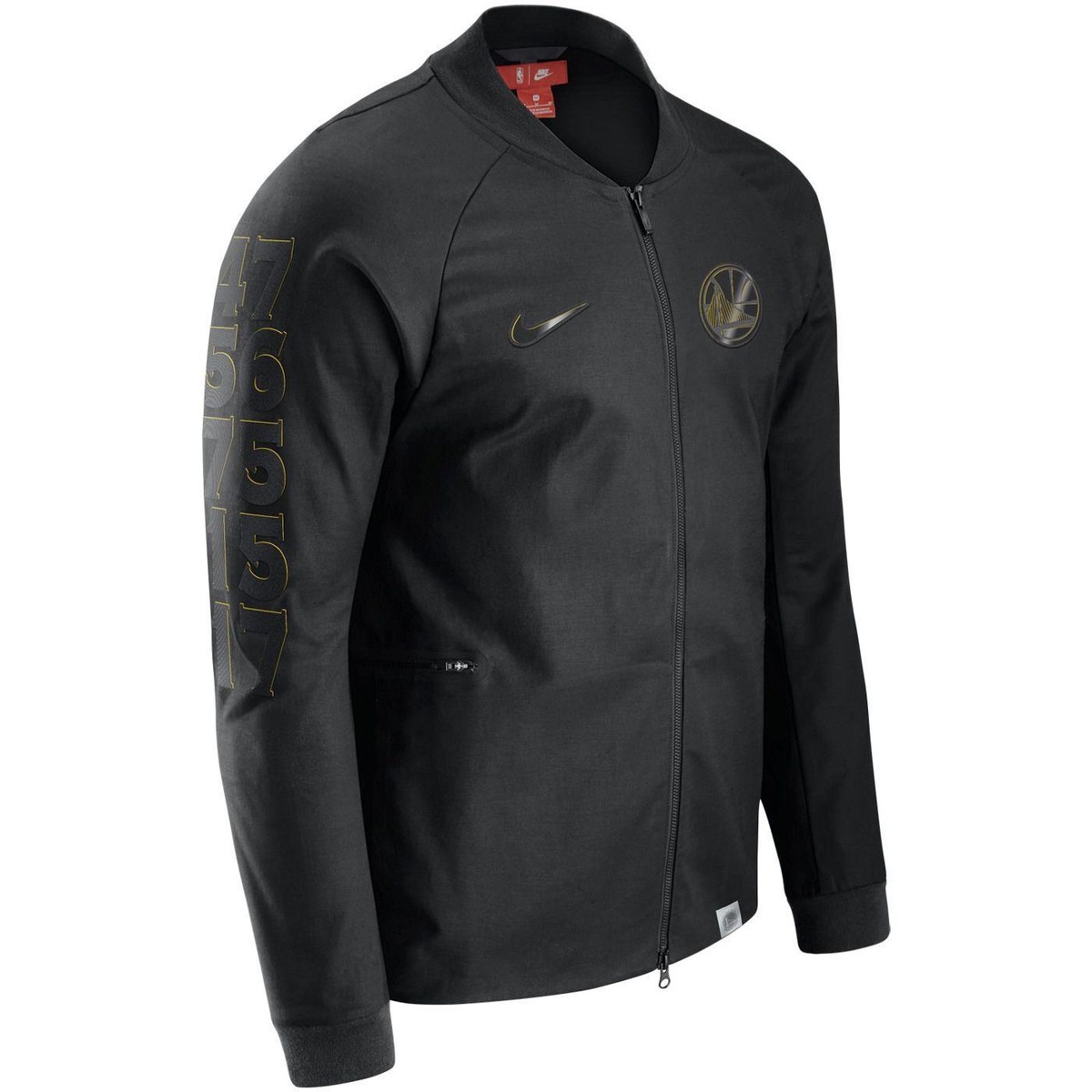 860800-010] Mens Nike NBA Golden State Warriors Modern Varsity