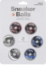 Sneaker Balls Red, White, Blue Sports Deodorizers  6 pack