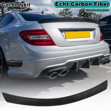 Carbon Fiber Spoiler Rear Spoiler Trunk Lip For Mercedes C204 C180 C63 2008-2014