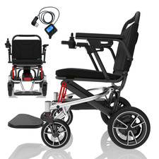 Fauteuil roulant électrique - moteur 2 * 250 W, batterie au lithium amovible ...