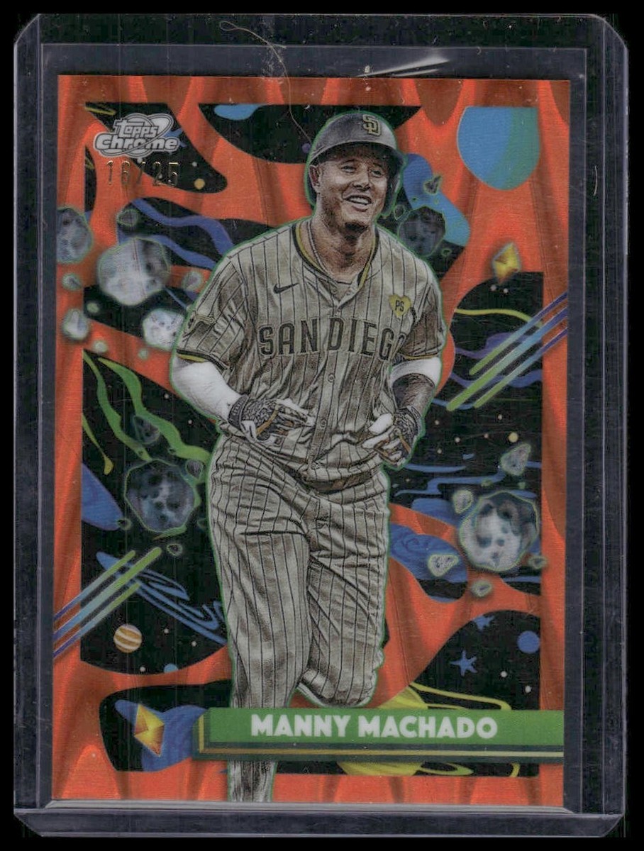 2025 Topps Chrome Cosmic #86 Manny Machado Orange Galactic