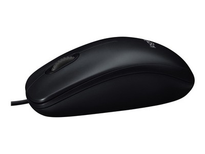 Logitech B100 Optical USB Maus Schwarz OEM Kabelgebundene Maus 910-003357
