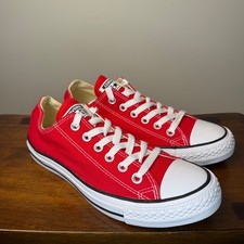 Converse Chuck Taylor All Star Low Top Red M9696C Men  s 6 Women  s 8 EUC