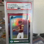 2024 Panini Donruss Rated Rookie Jayden Daniels  Optic Preview Red & Green Prizm