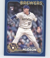2024 Topps Update #US105 Bryan Hudson Royal Blue