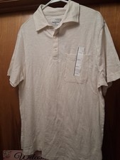 NWT Goodfellow  Co. Men's Polo Shirt, Size L, Cream.