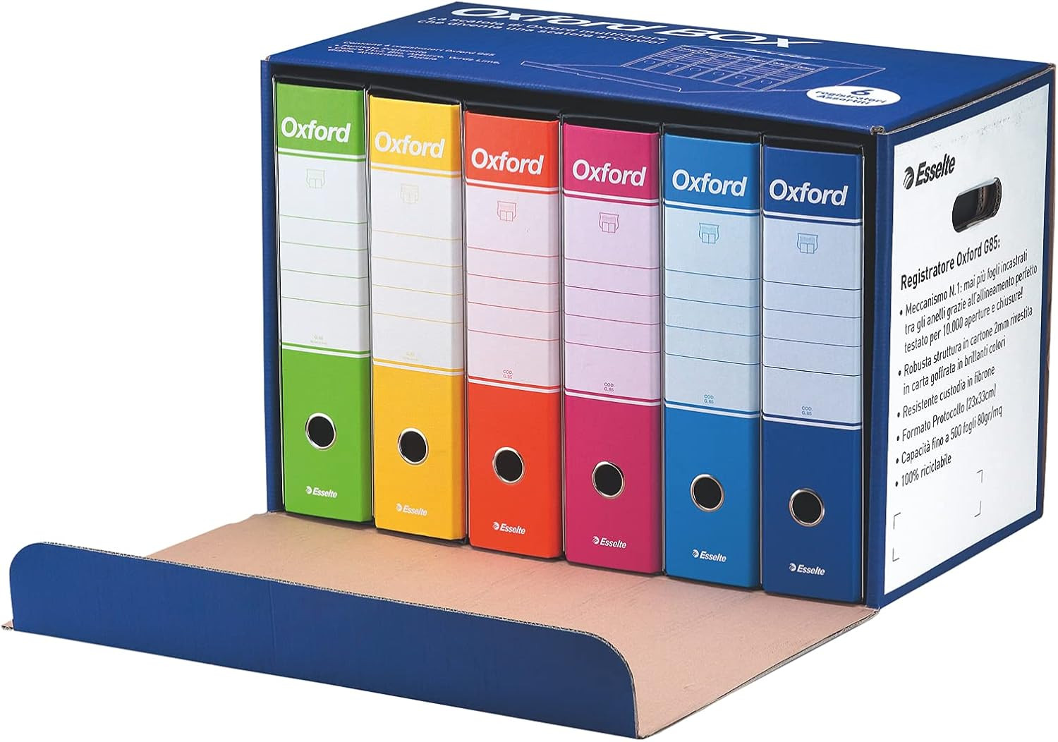 Set 6 Pezzi Oxford Box G85: Organizza Casa e Ufficio con Stile