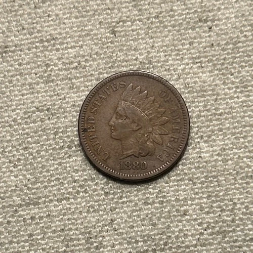 1880 Indian Head Cent Penny VF TL