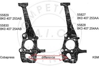 AIC Achsschenkel RadaufhäNgung Vorne Links (55829) FüR Audi A4 Allroad B8 A5 Q5