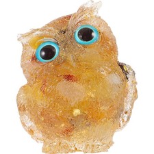 Creative Clear Owl Ornament Crystal Owl Sculpture Office Owl Decoration