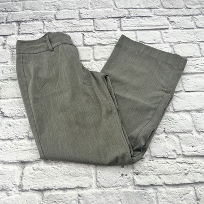 Express Design Studio Editor Gray Wide Leg Dress Pants Womens Size 6 Office Wear