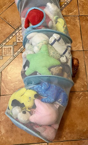 Porta peluche/giocattoli verticale in tessuto per cameretta bambini con peluches - Foto 2 di 6