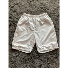 Lacoste Sport Boys Tennis Shorts Performance Athletic White Size 12