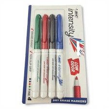 BIC 4 Fine Tip Multi Color Intensity Low Odor Dry Erase Marker