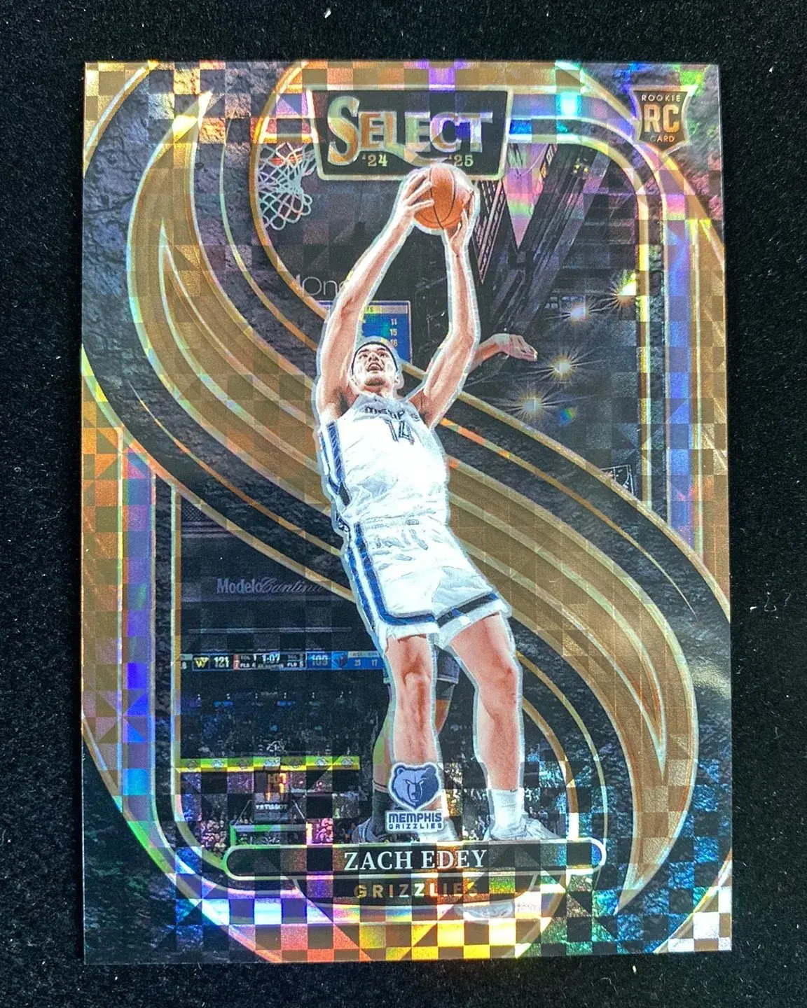 2024-25 Panini Select Premier Level Bronze Checker Zach Edey RC Rookie 25/49