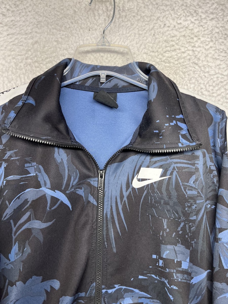 Nike NSW Tropicano Track Jacket Mens Medium Black Palm Print Full