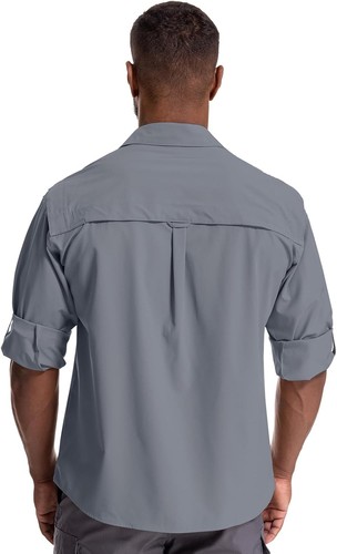 Herren Sonnenschutz Angelshirt Langarm Outdoor schnelltrocknend Cargoshirts - Bild 19 von 45