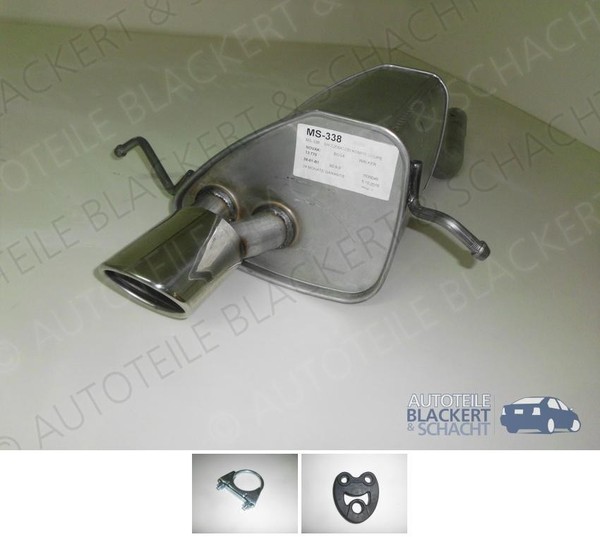 Auspuff Endtopf+Anbauteile für Mercedes C-Klasse Sportcoupe 200K+230K 2001-2002-image