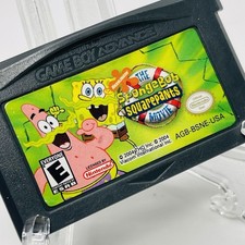 SpongeBob SquarePants: The Movie (Nintendo GameBoy Advance, GBA 2004) TESTED