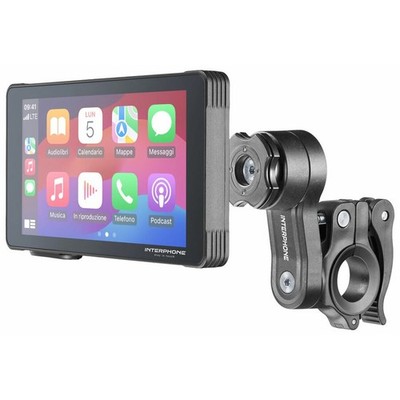 Interphone RydeSync CarPlay Android Auto Halterung Lenker Schwarz MPN 2092691