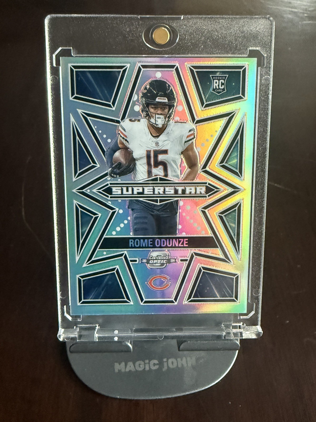 2024 Contenders Optic Superstar – Rome Odunze #S-ROE – Silver – Mint+ CHI Bears