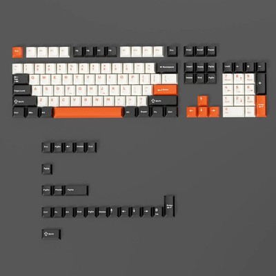 114-Key Dark Blue PBT Keycaps Cherry Profile Double Shot for MX Mechanical