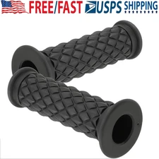 Pair Motorcycle Hand Grips Bar End Handlebar Gel For Cafe Racer Dirt Bike ATV US