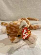 Ty Beanie Baby "Amber" The Cat MWMT with Tag Errors