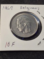 1969 Belgium Coin Belgique 10 Francs 10F Coin