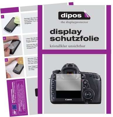 2x Schutzfolie klar für Canon EOS 5D Mark IV Displayschutzfolie Folie Display