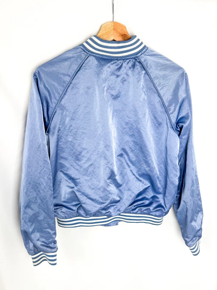 Paul Smith Pink Bomber Womens Varsity  Long Sleeve Jacket Blue Size 36 S Italy - Imagen 3 de 4