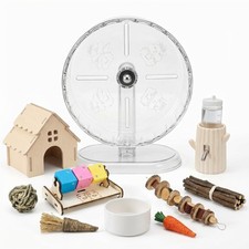 Best 12-in-1 Hamster Cage Accessories Kit for Dwarf  Syrian Hamsters, Silent