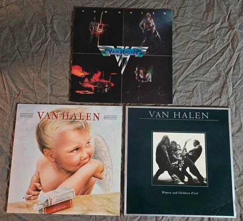 Van Halen LP Lot - 1978 UK Self-titled S/T / 1st Press 1984 / 1st Women Children