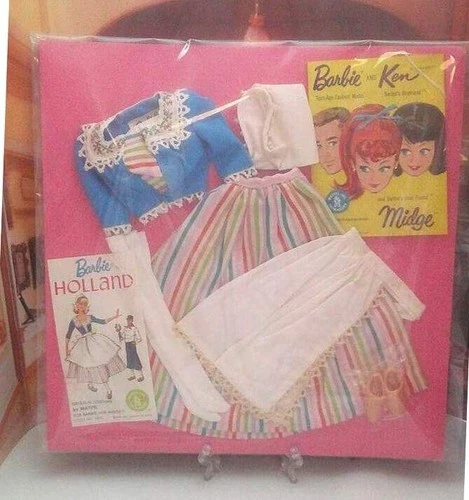 VTG BARBIE IN HOLLAND# 823 COMPLETE SET - MATTEL BARBIE NEW 1964 !!