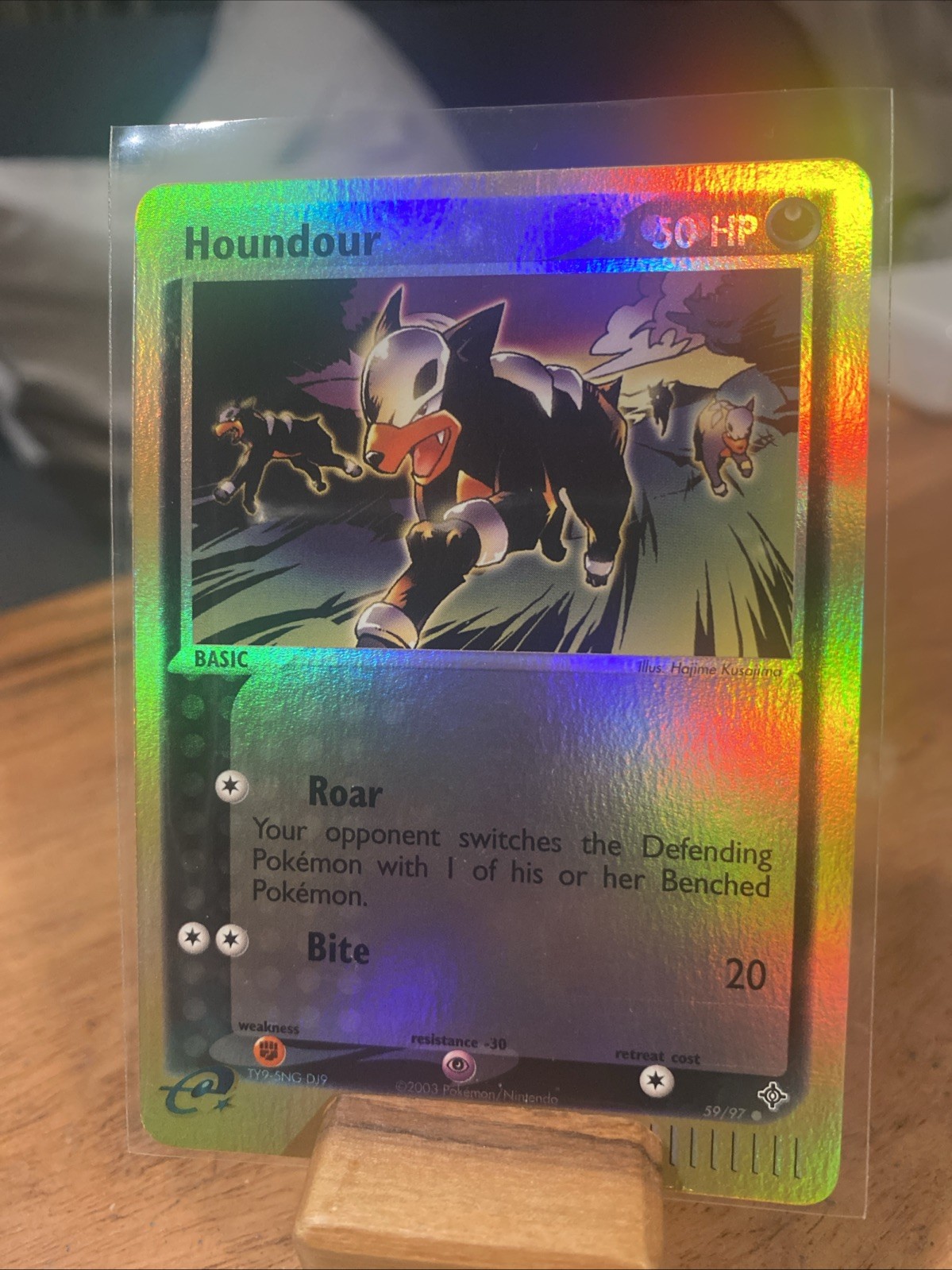 2003 Pokemon EX Dragon Houndour Reverse Foil 59/97 Near Mint 59/97