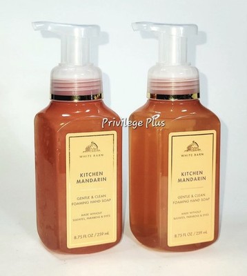 BATH & BODY WORKS Kitchen Mandarin  @@@ GENTLE CLEAN FOAMING HAND SOAP (Pack 2)