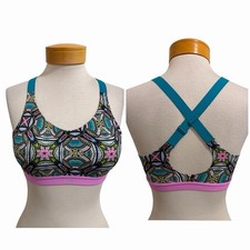 VSX Sport Victoria's Secret Boho Geometric Print Crossback Sports Bra 32D