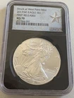 2017-W S$1 Silver Eagle NGC MS70 First Releases Struck at West Point Mint