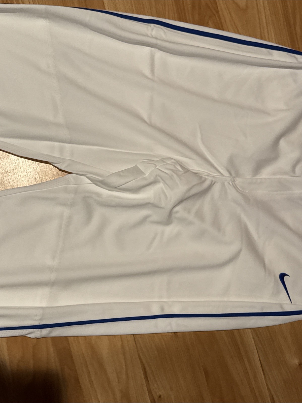 Nike Vapor Select High White/Blue Piped Baseball Pants Men's Size Large MLB Pant
