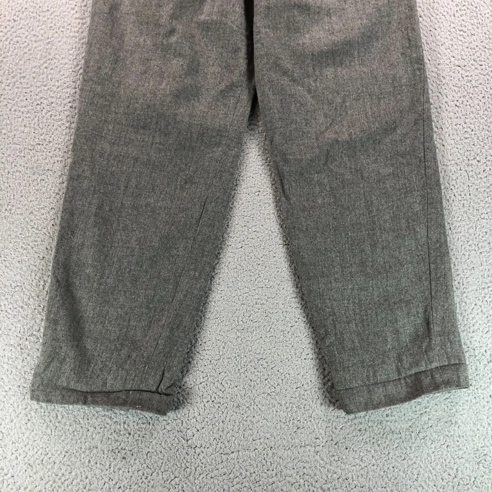 Pantalones De Colección Lauren Ralph Lauren Para Mujer 8 Gris Lana Plisada Pierna Ancha Forrados Altos EE. UU. Foto 2 de 4