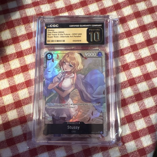 CGC Pristine 10 Stussy OP07-085 SR Alt Art Parallel Foil English 2024