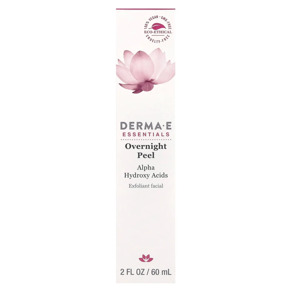 Derma E Overnight Peel Exfoliant Facial 2 fl oz 60 ml Cruelty-Free, EcoFriendly, - Image 2 of 3